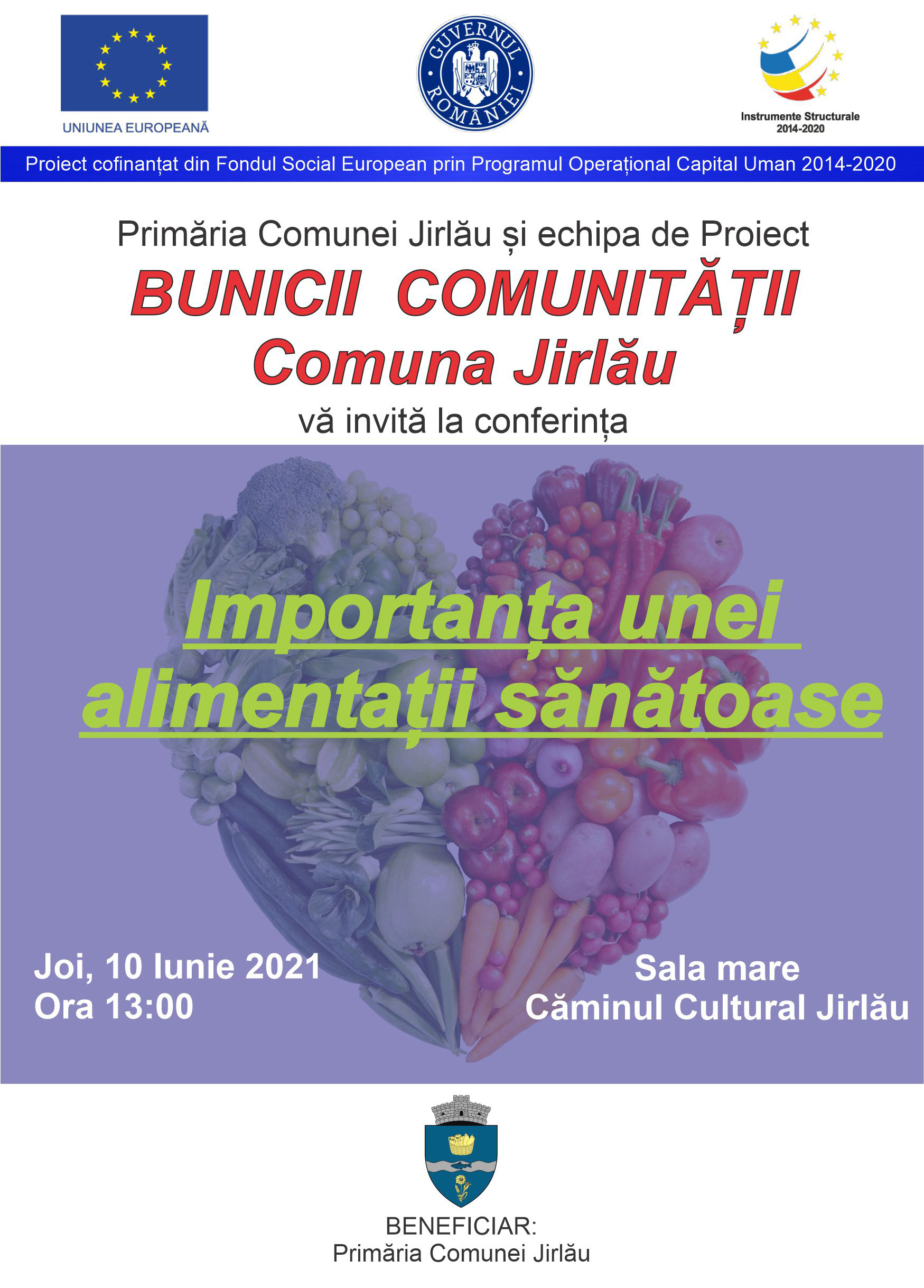 Anunț conferință Alimentație